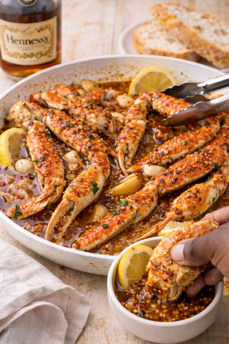 Crab Legs with Hennessy Garlic&nbsp;Butter