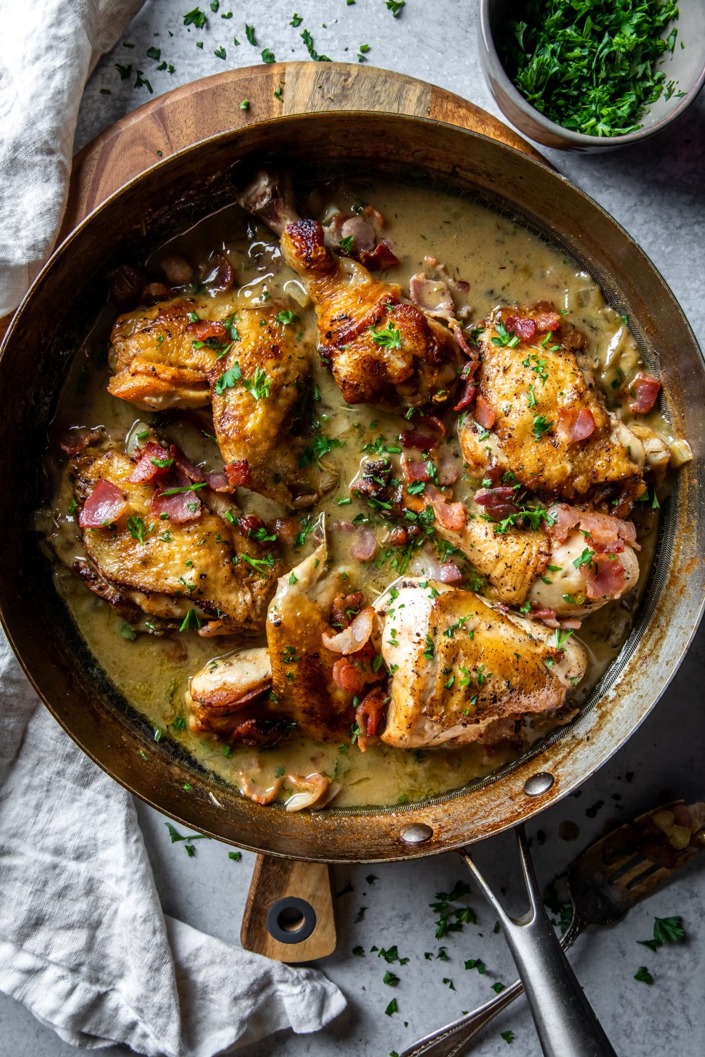 Bacon Braised Chicken