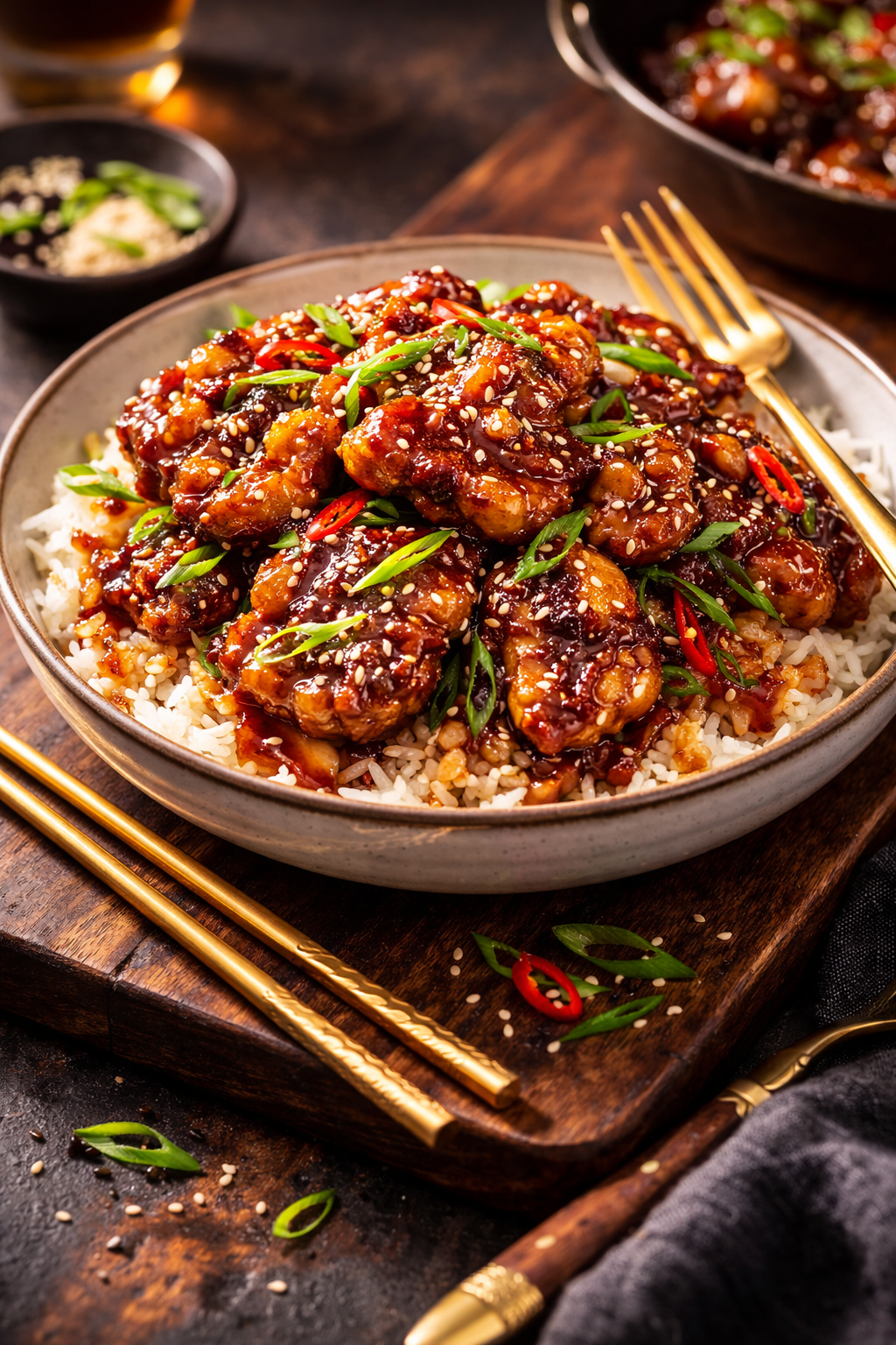 Crispy Caramel Chicken