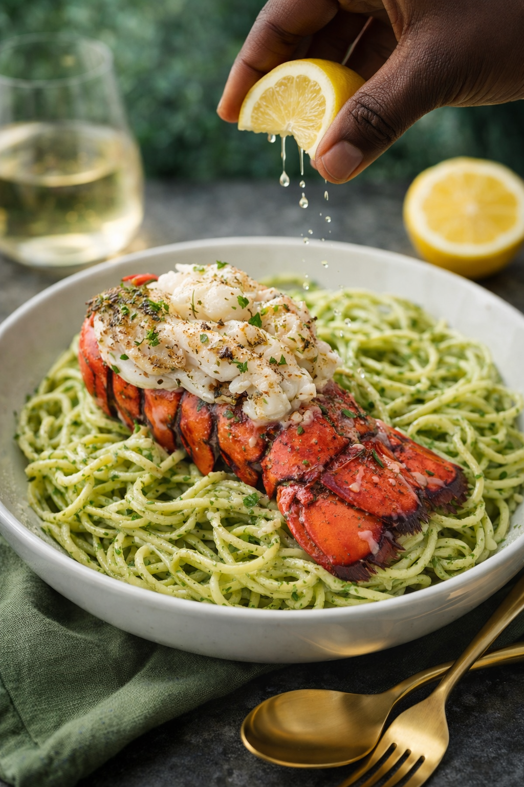 Green Goddess Pasta with&nbsp;Lobster
