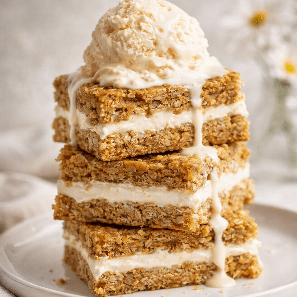 Brown Butter Oatmeal Cream Pie Blondies