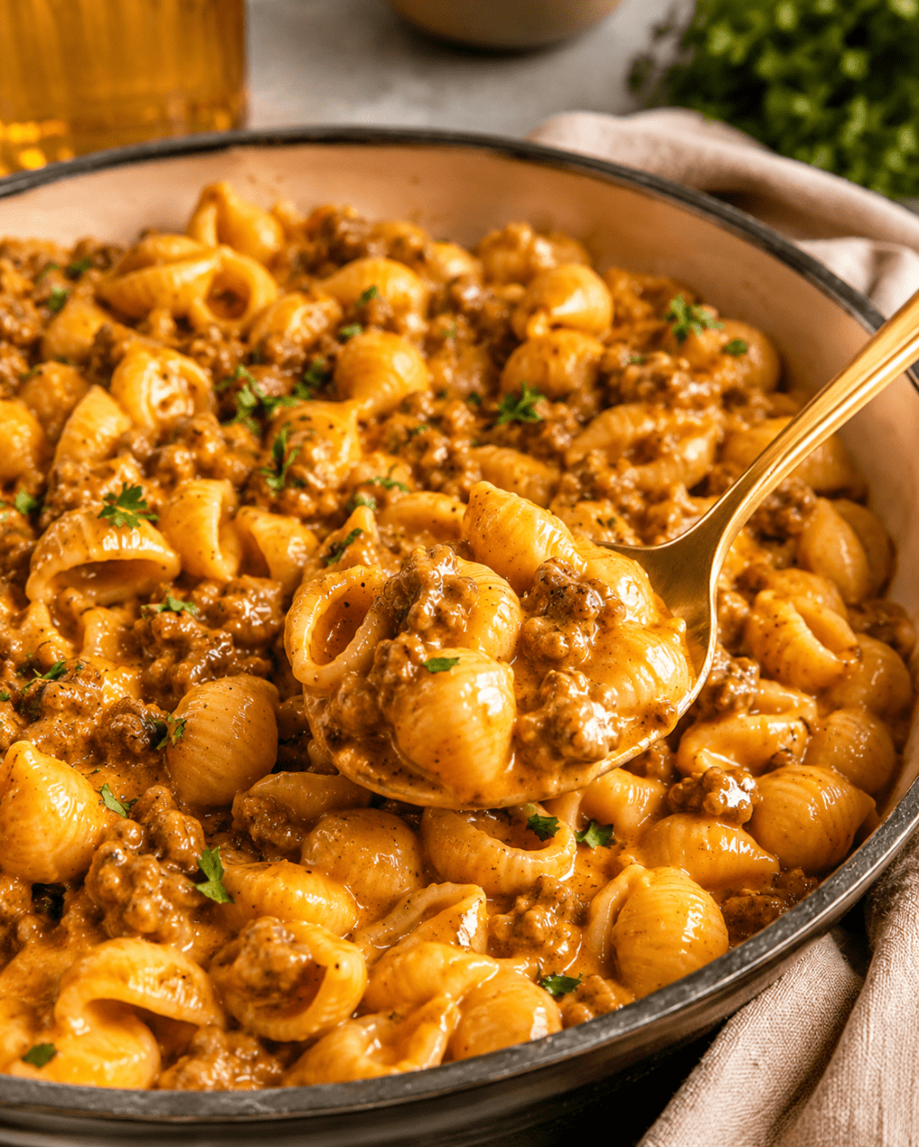 beefy weeknight pasta