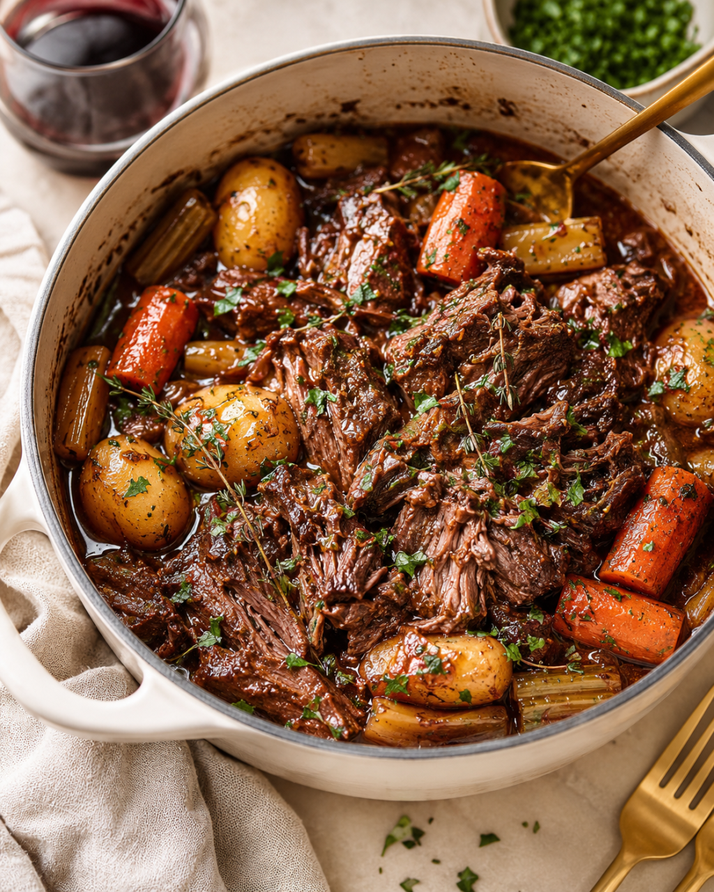 Lazy Red Wine Braised Pot&nbsp;Roast