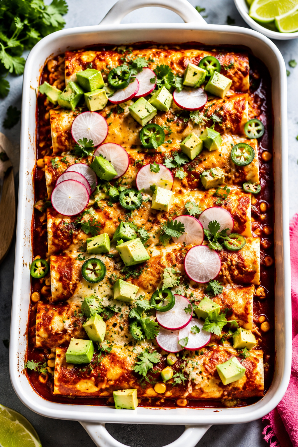 dariuscooks shrimp and corn enchiladas