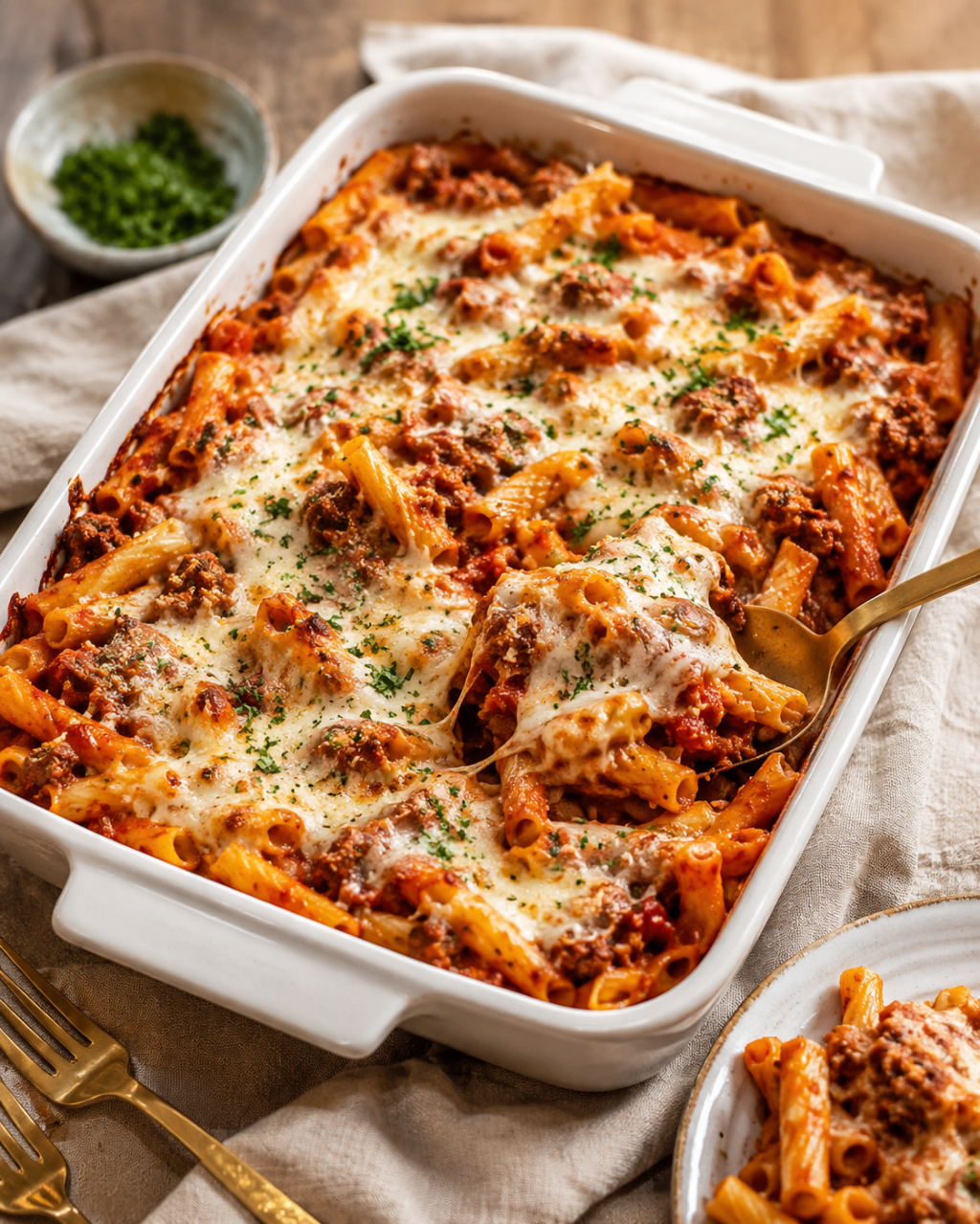 Baked Mostaccioli dariuscooks